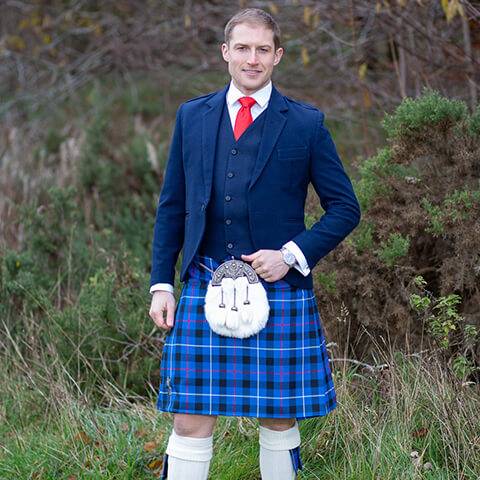 Blue kilt clearance jacket