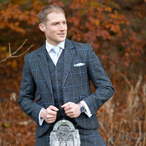 Tartan hot sale wedding suit